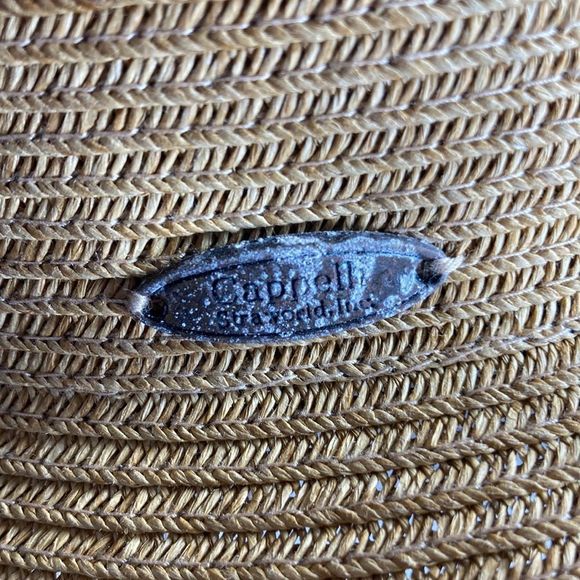 Womens Cappelli Straworld Wide Brim Visor Hat OS with Peach trimming - Picture 3 of 9